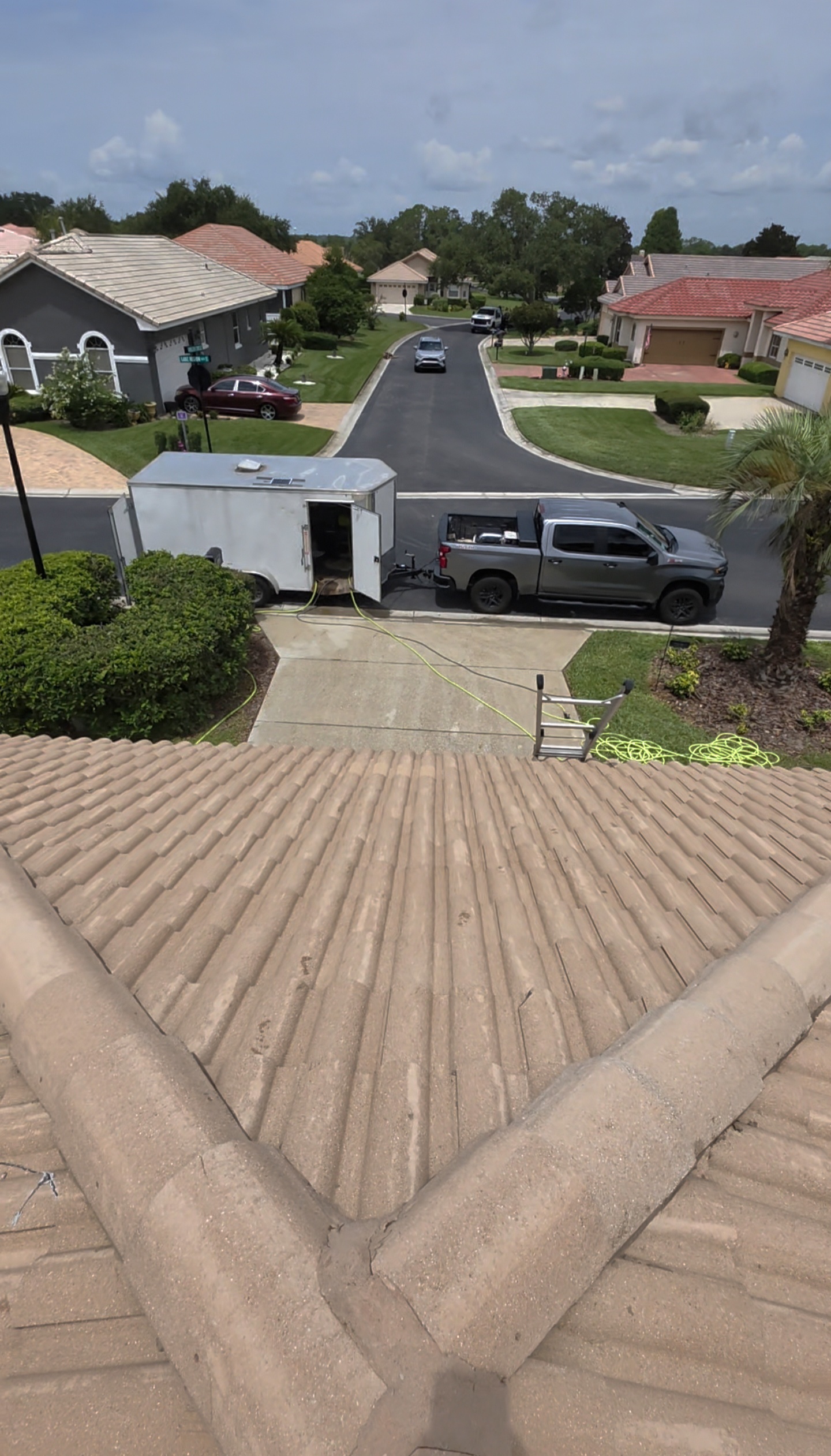 Roof, Driveway & Paver Patio Washing in Winter Haven, FL — Pre-Sealing Prep