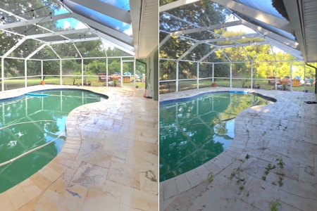 Pool Deck Cleaning